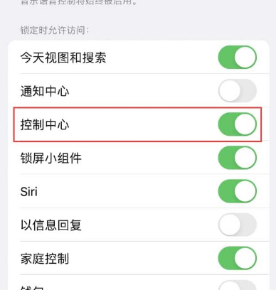 官渡苹果维修中心分享iPhone无法在应用内使用控制中心