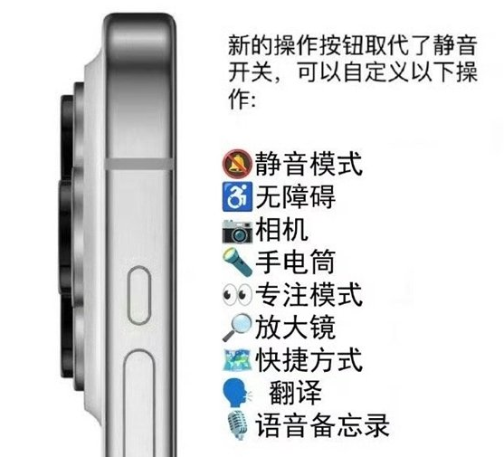 官渡苹果15pro维修店分享iPhone15Pro取消静音拨片